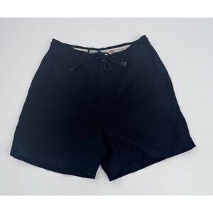 Tommy Bahama Black Drawstring Hemp  Silk Blend Shorts Size 10